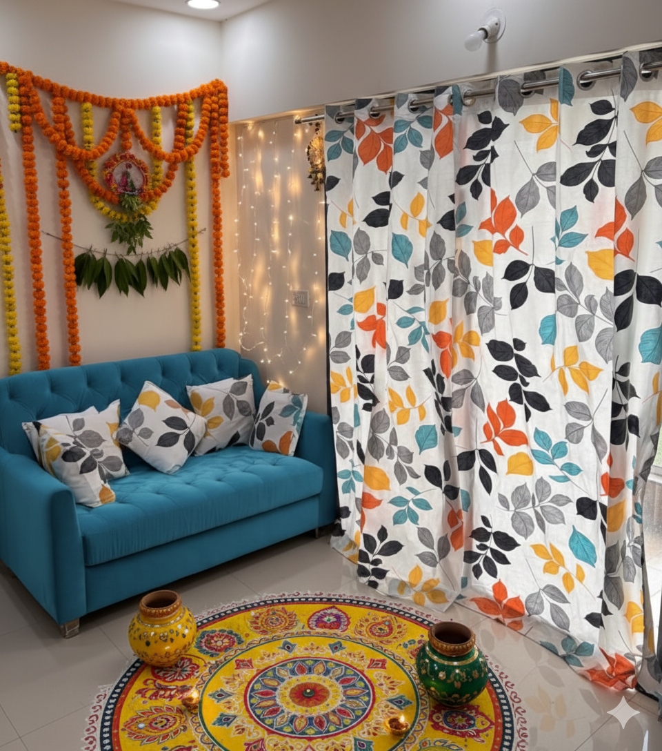 Best Diwali Curtain & Cushion Sets in India